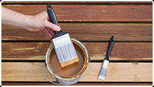 Decking being Painted In perth
