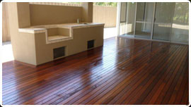 A quality produced decking job in perth